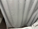 蓓柅高档纯色浴帘防水布浴室帘卫生间加厚涤纶洗澡间帘子淋浴隔断挂帘 银灰色 宽150*高180cm 实拍图