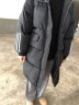 尚明伦棉服冬季外套情侣装棉衣男中长款过膝棉服学生韩版新款宽松棉袄子 黑色一件价格 XL160-180斤 实拍图