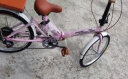 永久（FOREVER） 折叠自行车女款超轻便携小型男变速上班单车成人大人 免安装 升级版-变速-粉色 减震款 20英寸（适合身高140-160CM） 实拍图
