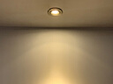 西索led筒射灯COB无主灯嵌入式深凹防眩光客厅中式轻奢贵族金 A贵族金射灯3W暖白光开孔7-7.5 实拍图