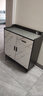 唯旺 岩板餐边柜简约现代茶水柜客厅储物柜厨房收纳柜子家用轻奢边柜 岩板阿玛尼灰长90宽40 实拍图