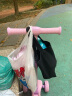 迪士尼（Disney）儿童滑板车小孩玩具车摇摆车脚踏车3-10岁闪光可折叠升降调高粉色 实拍图