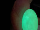 汉白玉 萤石夜明珠原石夜光球夜光石冰洲石摆件 超亮 直径5厘米(绿光) 实拍图