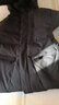 啄木鸟羽绒服男士中老年人长款过膝连帽加厚爸爸装冬季极寒东北大衣外套 黑色-带毛领 XL (可穿130-150斤) 实拍图