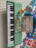 皇儿儿童玩具电子琴可弹奏钢琴早教玩具男孩女孩1-2-3-6岁生日礼物 尤加利绿 电子琴【话筒款】 电子琴 实拍图