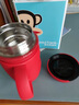 大嘴猴保温杯女男士不锈钢水杯带滤网手柄商务办公杯泡茶杯情侣杯子 绯艳红【316不锈钢内胆】 480ml 仅保温杯 实拍图