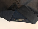 雅戈尔（YOUNGOR）短袖POLO衫男扁机领长绒棉冰凉丝清凉透气POLO衫新品 VSPC533033ACA黑色 2XL 实拍图