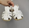 卡特兔儿童凉鞋夏季女宝宝公主鞋男婴童包头软底学步鞋 xz36白色13.5cm 实拍图