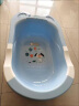 日康（rikang） 浴盆 婴儿洗澡盆婴儿浴盆 加大加厚带浴床适用0-6岁 蓝色 8001 晒单实拍图