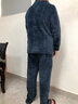 點嬈珊瑚绒睡衣男冬季加厚加绒保暖情侣睡衣女士秋冬天大码家居服套装 MDF 8063藕粉 L 实拍图