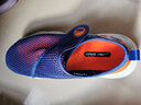 鸿星尔克童鞋男童网鞋夏季小童透气网面中大童一脚蹬跑鞋儿童运动鞋 幻境蓝/月季橙-男童 -偏小1码 37 实拍图