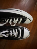 匡威（Converse）官方 All Star男女经典低帮帆布鞋黑色101001 101001/黑色 40 实拍图