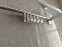 九牧（JOMOO）卫浴卫生间置物架壁挂件免打孔浴室双层毛巾架2层厕所太空铝架子 太空铝亮银浴巾架-双折叠 实拍图