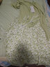 雪妃蓝琪碎花连衣裙新款2026年夏季女装茶歇温柔风裙子法式高级感吊带裙 绿色开衫+绿色吊带裙 L 【100-120斤】 实拍图