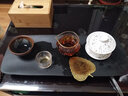 石匠同丰 整套乌金石茶盘茶具套装 功夫茶台 盖碗茶杯茶壶茶托盘套装 空青（乌金石磨砂面） 50*20*3cm 实拍图