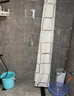 圣莎兰恩 浴室浴帘杆转角浴帘弧形浴杆套装弧型L型浴室浴帘布套装免打孔 免打孔烤漆白伸缩A款+浴帘+环 实拍图