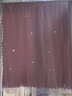 西漢家纺 魔术贴窗帘 带纱 免打孔安装网红款自粘魔术粘贴式窗帘全遮光布遮阳纱卧室飘窗 镂空星星倾心粉（布纱一体） 宽0.9米*高1.0米 实拍图