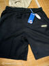 GENIOLAMODE短裤男士夏季休闲宽松直筒松紧腰带黑色百搭五分裤子潮 黑色 2XL  实拍图
