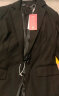 晨芙职业西装套装女商务面试正装气质修身西服外套银行上班工作服工装 黑色西装+西裤 2XL码(建议120-130斤) 晒单实拍图