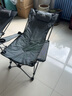 I TRAVELING 户外折叠椅休闲椅躺椅带扶手超轻便携式靠背午休床钓鱼沙滩椅子 灰色实布款 实拍图