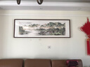 艺仁天客厅装饰画办公室字画沙发背景墙画挂画山水画国画靠山图字画壁画 一帆风顺 装裱高68*宽188cm黑檀木圆角画框 实拍图