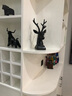 贝汉美（BHM） 创意办公室客厅摆件工艺品 生肖牛酒柜陶瓷装饰品 家居电视柜 牛气冲天黑色 实拍图