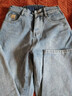 浪莎高腰牛仔裤女宽松女装春季阔腿显瘦遮肉萝卜哈伦老爹裤 实拍图
