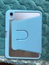 智思慧 适用Apple iPad mini A17Pro保护套8.3英寸苹果平板mini7/6旋转横竖支撑透明壳硅胶防摔皮套 蓝色 实拍图