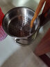 雅达佳 不锈钢茶水桶茶渣桶排水桶茶桶茶叶垃圾桶功夫茶具配件接水废水 茶水桶小号没盖+铜头排水球 实拍图