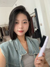 雷瓦（RIWA）直发梳负离子  直板夹蓬松拉直内扣 卷直两用电梳子迷你便携造型梳子懒人神器生日礼物 RB-8517 浅藤紫 实拍图