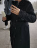 汉尼（HANY）德式战壕风衣男外套男士英伦风切尔西军大衣黑色大衣长款男装秋季 特洛斯黑 M (48) 【建议130-150斤】 实拍图