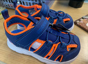 Skechers斯凯奇童鞋男宝宝凉鞋小童包头沙滩鞋魔术贴夏季学步鞋400041N 男童/蓝色/橘色/BLOR 26 实拍图
