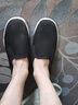 布舍元 传统千层底布鞋男休闲爸爸鞋透气防滑老人一脚蹬老北京布鞋男 黑底 7707 41 实拍图