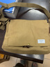 新潮代单肩包男帆布大容量斜挎包休闲潮流学生书包通勤男士邮差包托特包 卡其色大号【可放A4/14寸电脑】 实拍图