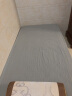 海马杰奇（HAIMAJIEQI） 单人床 床加床垫一体一米宽实木布艺简约日式矮床小户型出租房宿舍小床 灰色+精钢弹簧（软硬适中）高35cm 97*195cm 实拍图