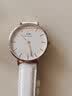 丹尼尔惠灵顿（DanielWellington）DW手表女 简约学生时尚石英女士手表欧美腕表七夕礼物送女友 32MM金色边白盘DW00100189 实拍图