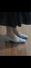 思加图2024春季新款奶油鞋平底单鞋低跟一脚蹬浅口鞋女皮鞋EUE01AQ4 海盐蓝 38 晒单实拍图