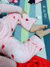 南极人儿童睡衣女童睡衣秋冬法兰绒套装中大童保暖家居服 粉色爱心110 实拍图