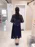 俞兆林母亲节礼物妈妈装夏装短袖连衣裙中老年女装婆婆裙子 Y234Q1592 实拍图