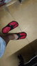 回力（Warrior）人字拖鞋男士沙滩鞋轻便舒适塑胶男鞋颗粒按摩拖鞋男 红色 44 实拍图