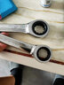 世达（SATA）全抛光铬钒钢棘轮扳手开口两用快扳5.5M-25MM 43601-43619 全抛光开口快扳 43618(24MM) 实拍图