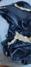MOXTOC睡衣女冬金丝绒女士加厚三件套家居服吊带长袖长裤套装 灰色 XXL（130-145斤） 实拍图