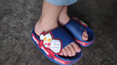 圣闲奥特曼夏季儿童拖鞋防滑厚底男童室内女童大中小童小孩凉拖鞋宝宝 深蓝 26 /27适合2-3周岁适合脚长15CM 实拍图