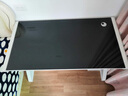 哆咔 简约现代 电脑桌台式钢化玻璃书桌学生学习桌子写字网红主播桌子 白架子+黑玻璃（加固款） 120*60*75 店长推荐尺寸 实拍图