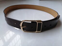 禹幕腾男士二层皮带腰带针扣牛皮皮带男中青年时尚简约商务裤带潮男 咖色（升级款） 120cm 实拍图