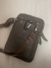 帷格 真皮小挎包两用包 穿皮带男手机腰包牛皮多功能运动包 竖款7英寸 棕色 大号 实拍图