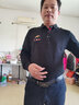袋鼠大亨高档纯棉长袖T恤男春季新款休闲商务刺绣上衣男 黑色  170/L推荐120-140斤 实拍图