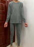 恒源祥男士内衣秋衣秋裤套装保暖内衣100％纯棉抗菌薄款打底棉毛衫冬季 【100%纯棉】深灰+浅灰(圆领2套) 2XL (180/105) 实拍图