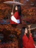 时慕语时慕语原创汉服女成人新品中国红飘逸风古装仙侠仙日常可穿连衣裙 洛神(红色) XL 晒单实拍图