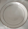 瓷秀源盘子菜盘家用骨瓷餐具组合陶瓷简约深盘饭盘套装金边碟子餐盘 饭盘4个装 7英寸 实拍图
